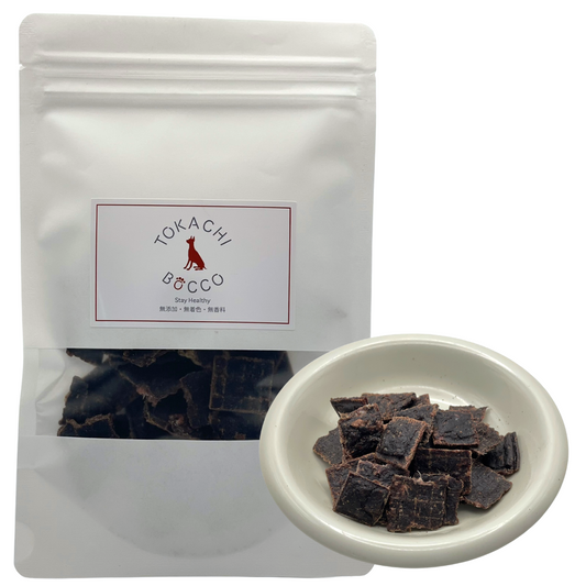 【犬猫用】 エゾ鹿肉 贅沢肉厚ミンチジャーキー 50g 手作り天然無添加