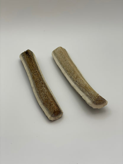 【犬用：4つ割り】エゾ鹿の角ガム ４つ割り×2本セット 小型犬用 手作り天然無添加